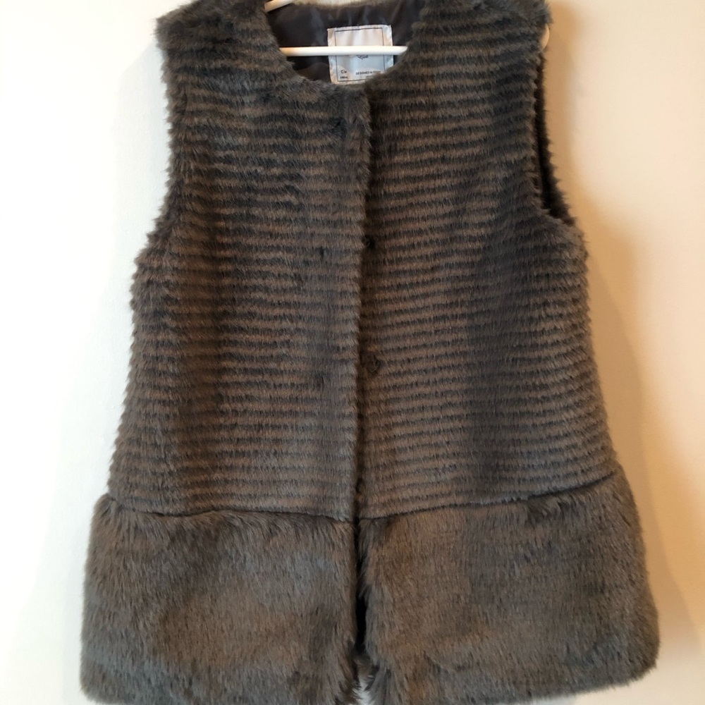Mayoral Girls Fur Vest